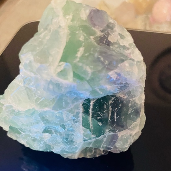 Green Fluorite Quartz Crystal 621 grams Mineral Huge Raw Natural Specimen #80 - Picture 15 of 15